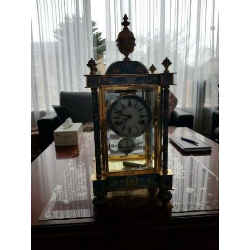 Brocante blaauw tot donkerblauwe decoraties