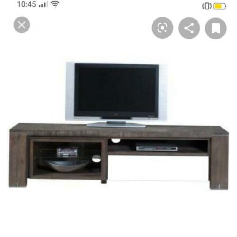 Stoer tv meubel massief acacia hout