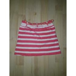 Persival roze/wit gestreept rokje 128/134