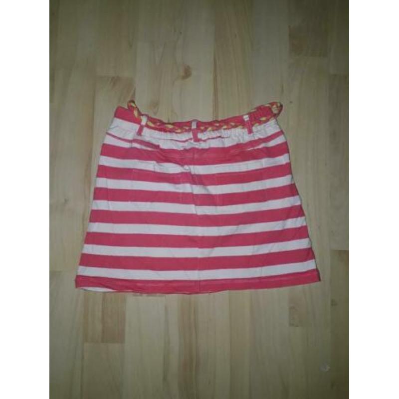 Persival roze/wit gestreept rokje 128/134