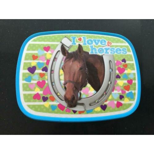 Broodtrommel van MEPAL met afbeelding van een paard