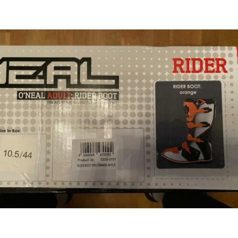 O’Neal rider motorcross laarzen nieuw maat 44 ktm oranje
