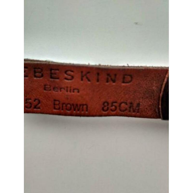 Liebeskind Berlin riem in maat 85 en incl verzenden.