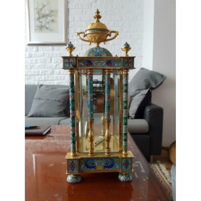 Brocante blaauw tot donkerblauwe decoraties