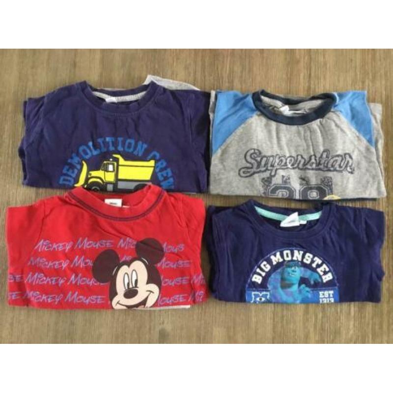 4 pyjama’s maat 92/98