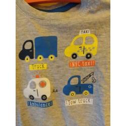 Grijs auto shirt lange mouw mt 68