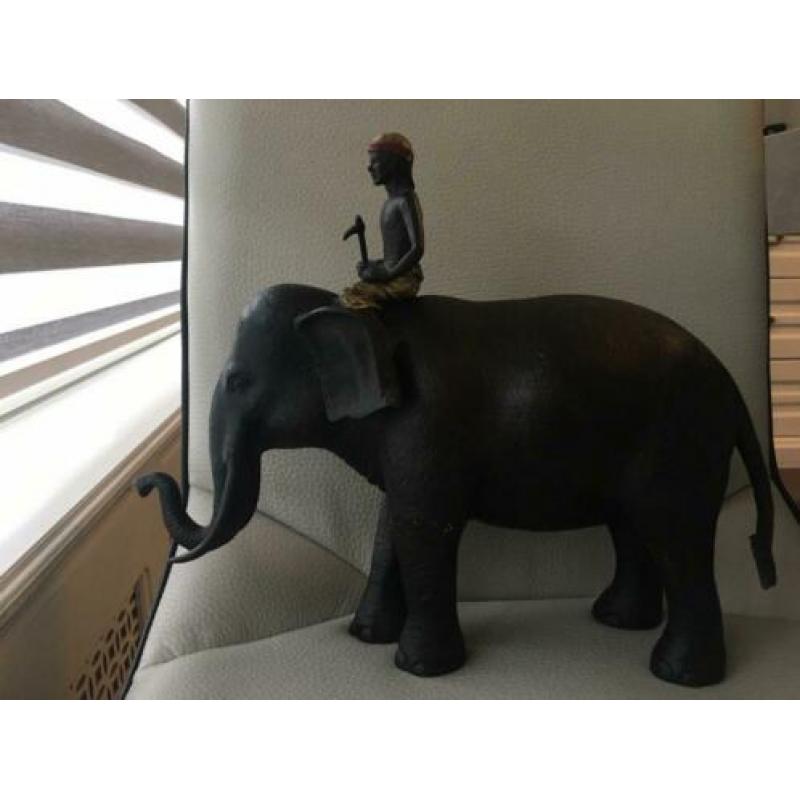 Bronzen olifant beeld woonaccessoires JLC