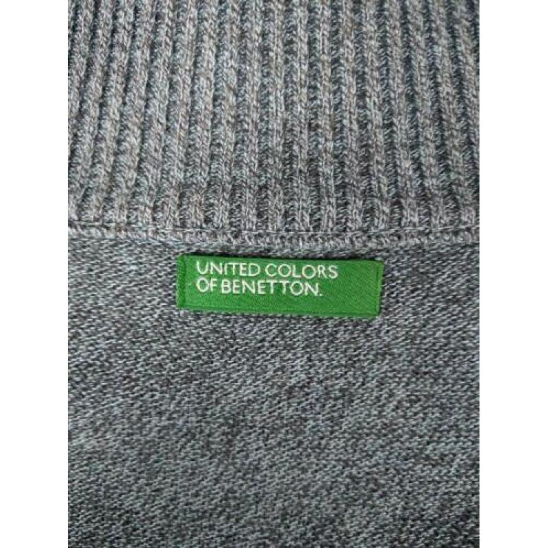 United Colors of Beneton Vest Blauw/Grijs Maat XL