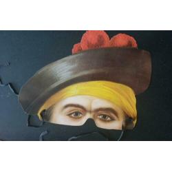 Papieren maskers uit de collectie van Madame Tussauds