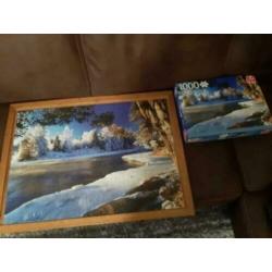 Zeer Mooi Besneeuwde Natuur Puzzel Van Serie Premuim Quality