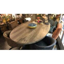 Tafel force in de kleur mokka direct leverbaar.