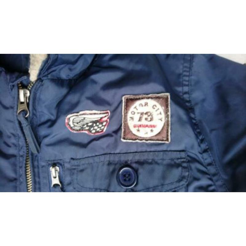 Winterjas Maat 152 Outburst Jongens Donkerblauw