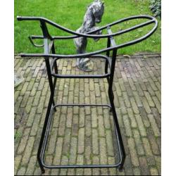 Handige zadelstandaard