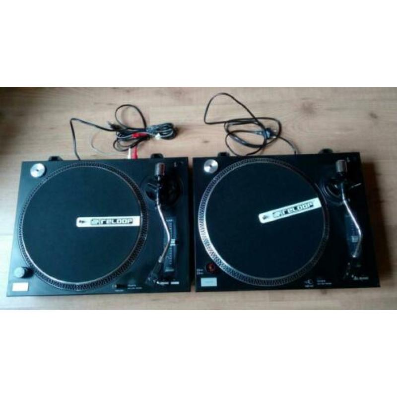 2 Stuks - Goed werkende DJ Draaitafels - Kijk en Lees.