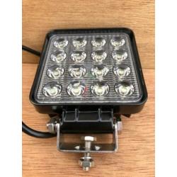 Werklamp 16 led 48 watt, 9-80 volt ontstoord.
