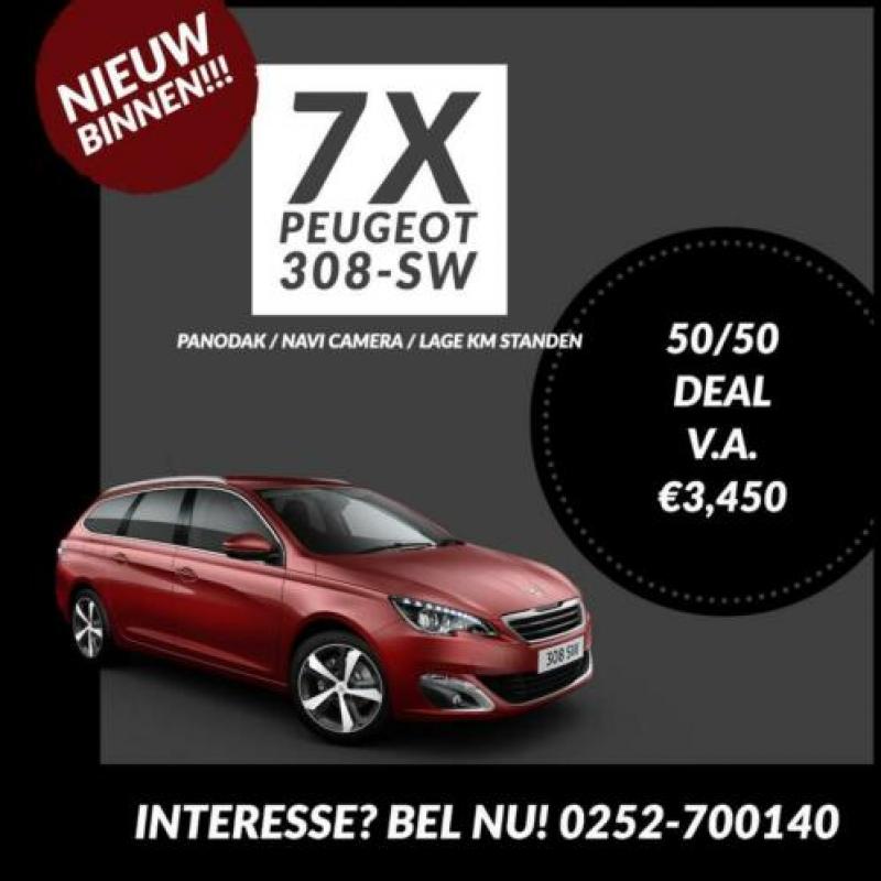 Peugeot 308 SW 7X DIVERSE UITVOERINGEN NIEUW BINNEN! GRATIS