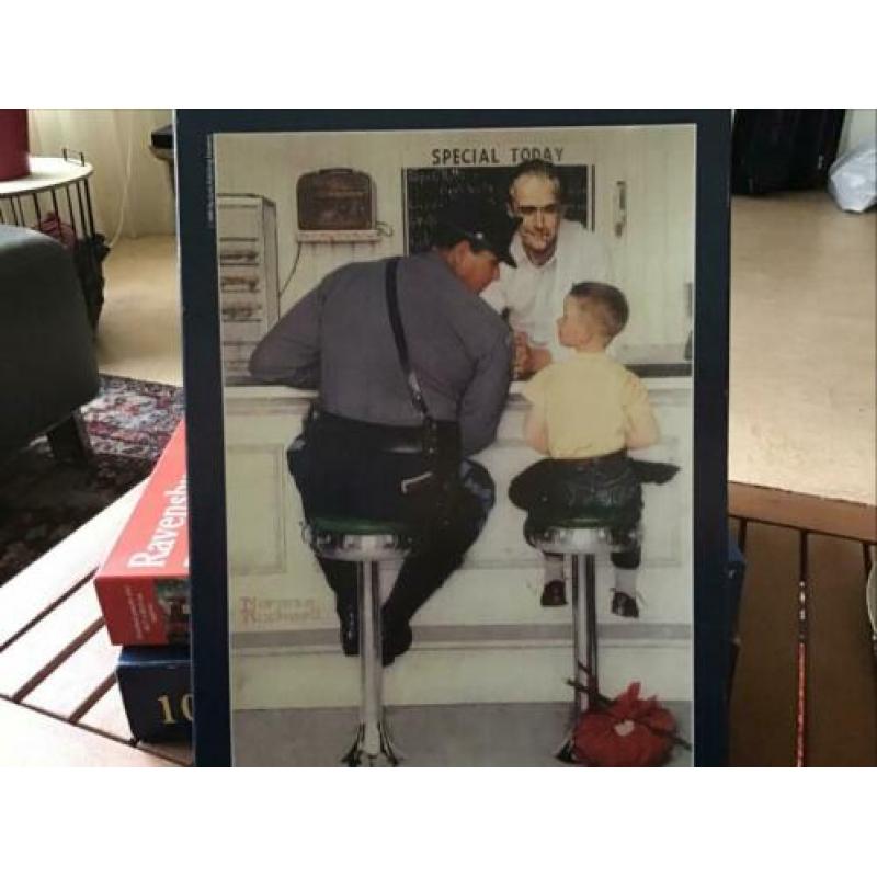 4 puzzels 1000 stukjes, 2 Norman Rockwell
