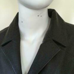 3909 Gloednieuwe bruine leren jas blazer CHAZZ; Mt=36