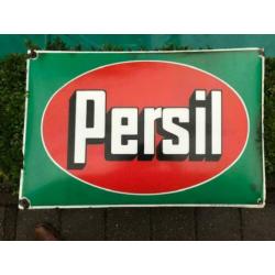 vintage bol emaille reclamebord Persil (reclame bord antiek)