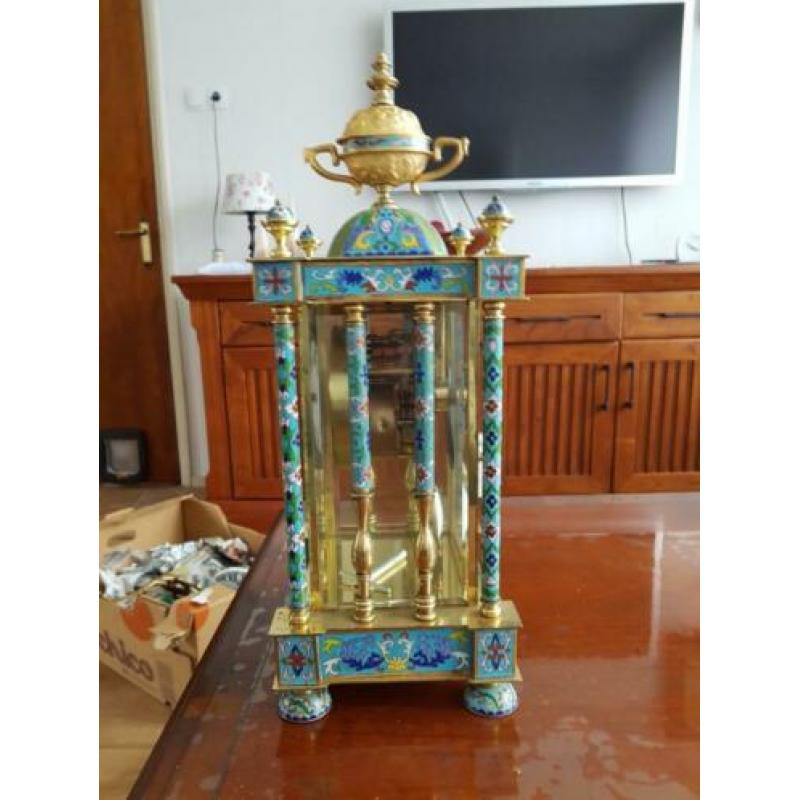 Brocante blaauw tot donkerblauwe decoraties