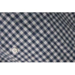 Suitsupply blouse overhemd egyptian cotton 39 blauw geblokt