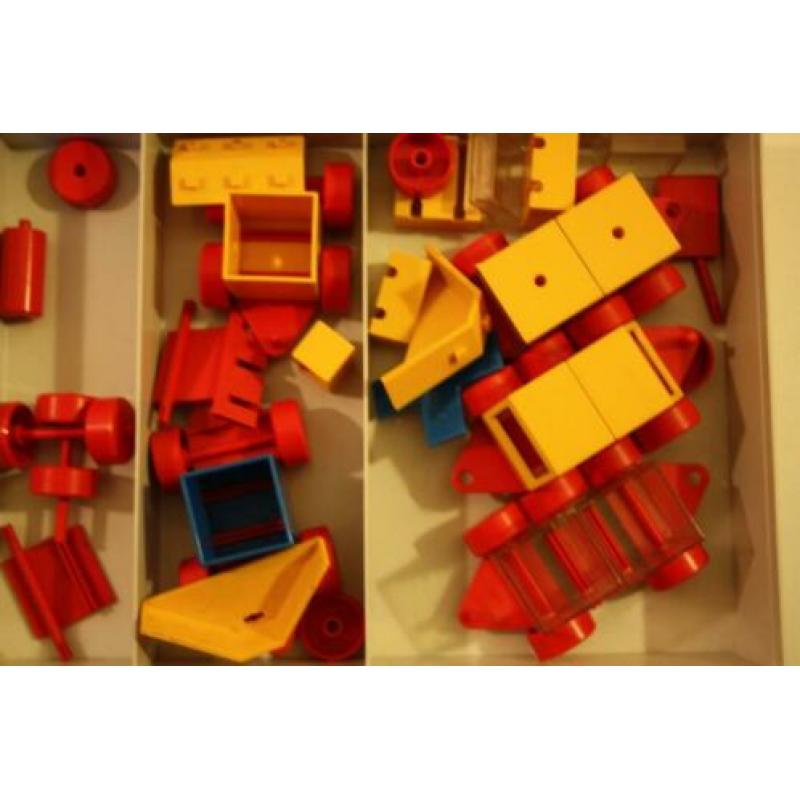 Te koop vintage partij Fischertechnik voor de allerjongsten