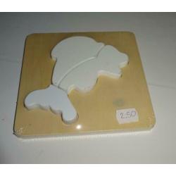 NIEUW Houten puzzel. voor kinderen tot 3 jaar. - 15 cm X 15