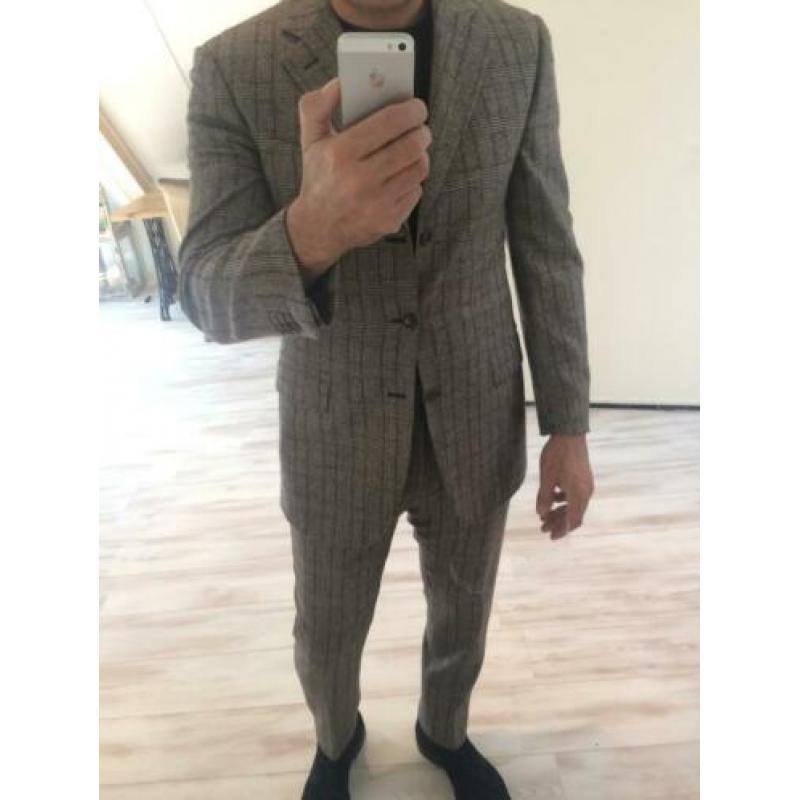 **VERKOCHT** PAL ZILERI Kostuum Plaid/Geruit/Fijne rui