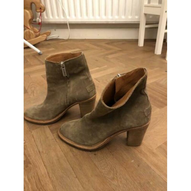 Shabby suede laarsjes maat 38
