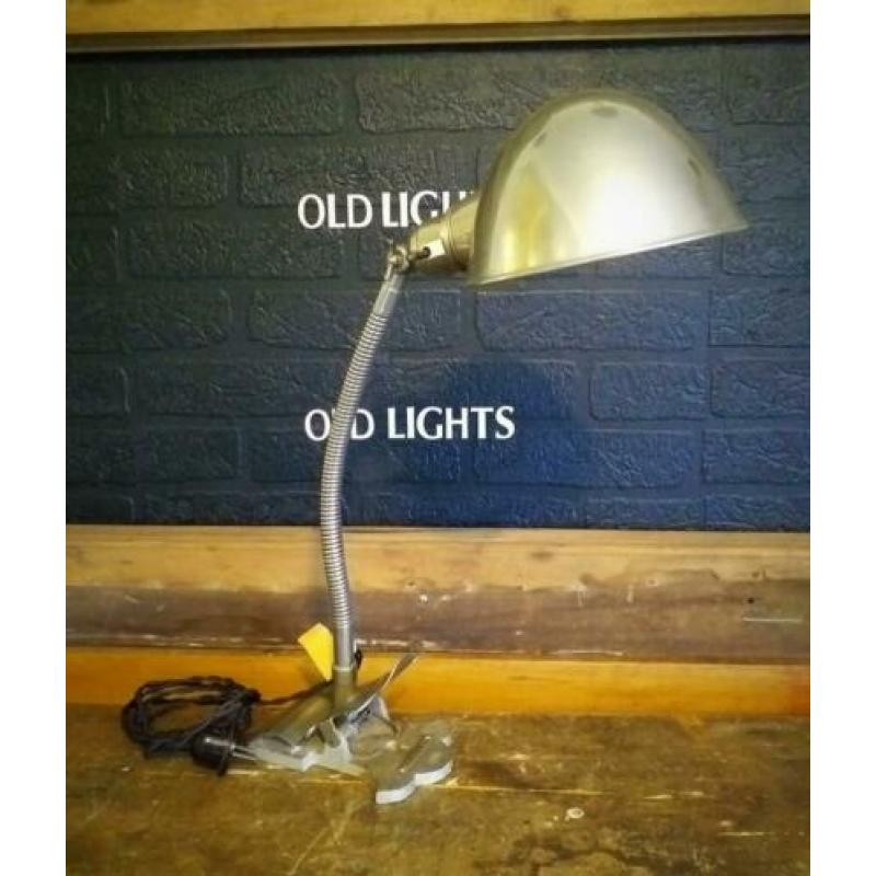 Hala busquet vroege jaren 30 art deco klemlamp