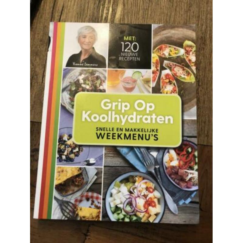 Grip op koolhydraten. Boek. Weekmenu’s