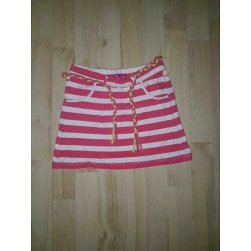 Persival roze/wit gestreept rokje 128/134