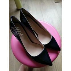 Blauwe pumps lak mt 40