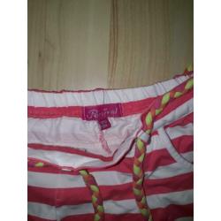 Persival roze/wit gestreept rokje 128/134