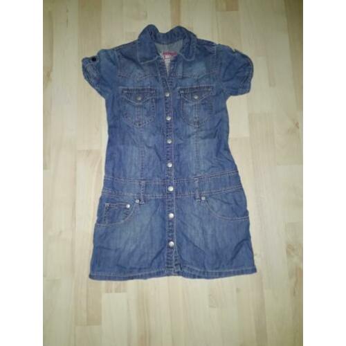 H&M spijkerjurk/doorknoopjurk 128