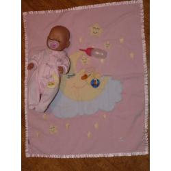 * Speelset van Baby Born // Babypop met Fleece Speelkleed