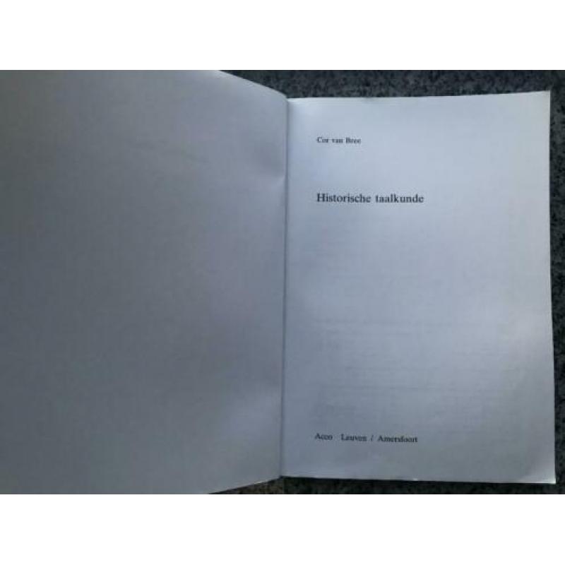 Historische taalkunde (Cor van Bree)