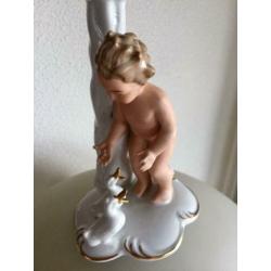 Lampenvoet met Putto + eendjes