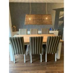Eettafel 100x200 met 6 stoelen apart of als set te koop