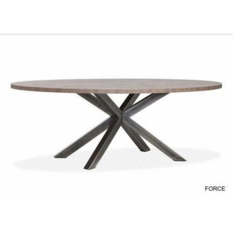 Tafel force in de kleur mokka direct leverbaar.