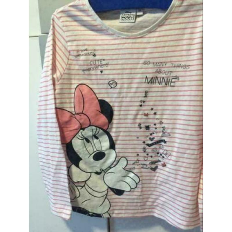 Minnie mouse longsleeves, maat: 116
