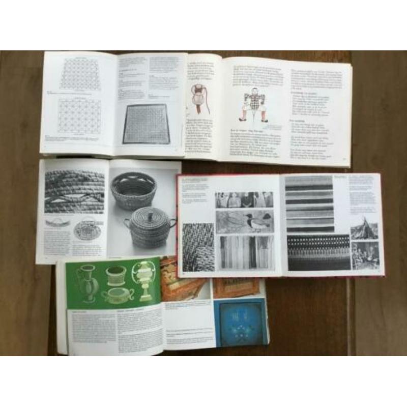 Hobby boeken oa poppen, macrame, bloemen, vlechten, weven