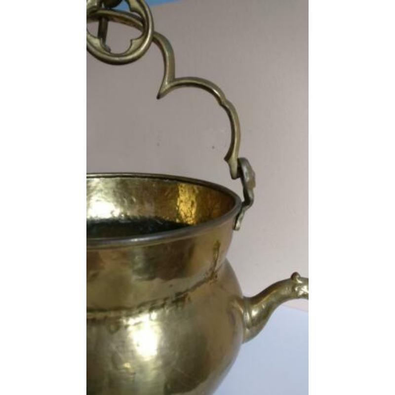 Zeer grote lavabo, messing, Frankrijk, 2e helft 19e eeuw