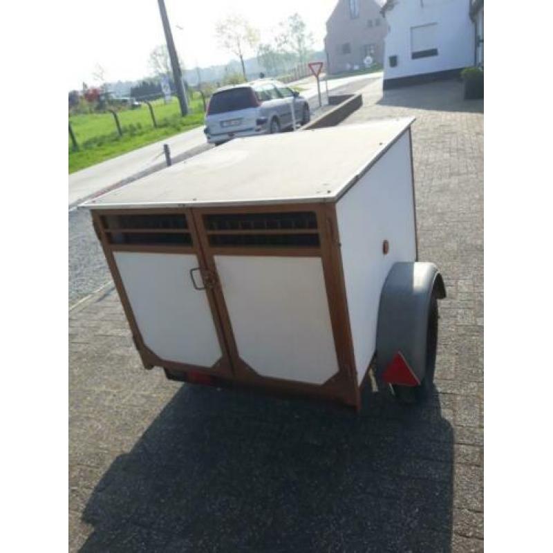 Dubbele hondentrailer/ kleine veetrailer
