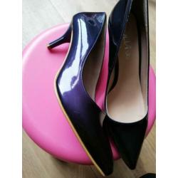 Blauwe pumps lak mt 40