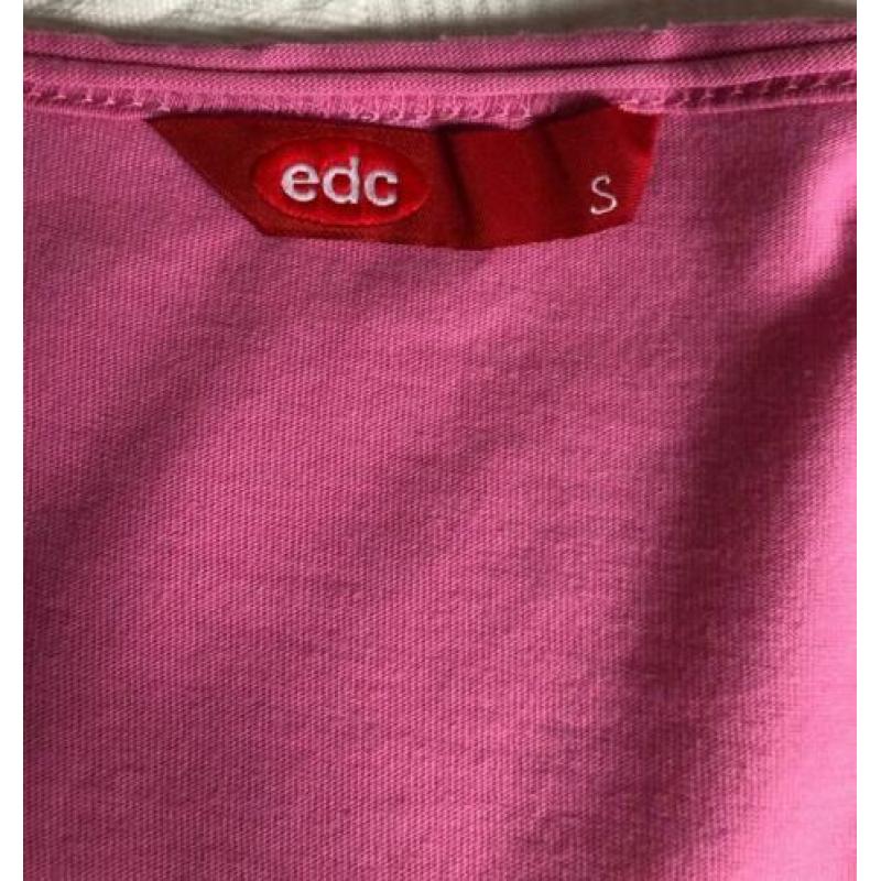 Nieuw t shirt shirt topje 36 merk Esprit EDC Small roze