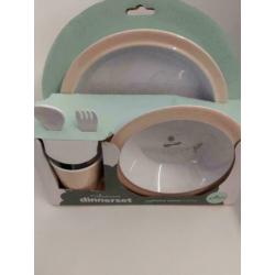 Jollein dinerset Wild animals Creamy peach nieuw in verpakki