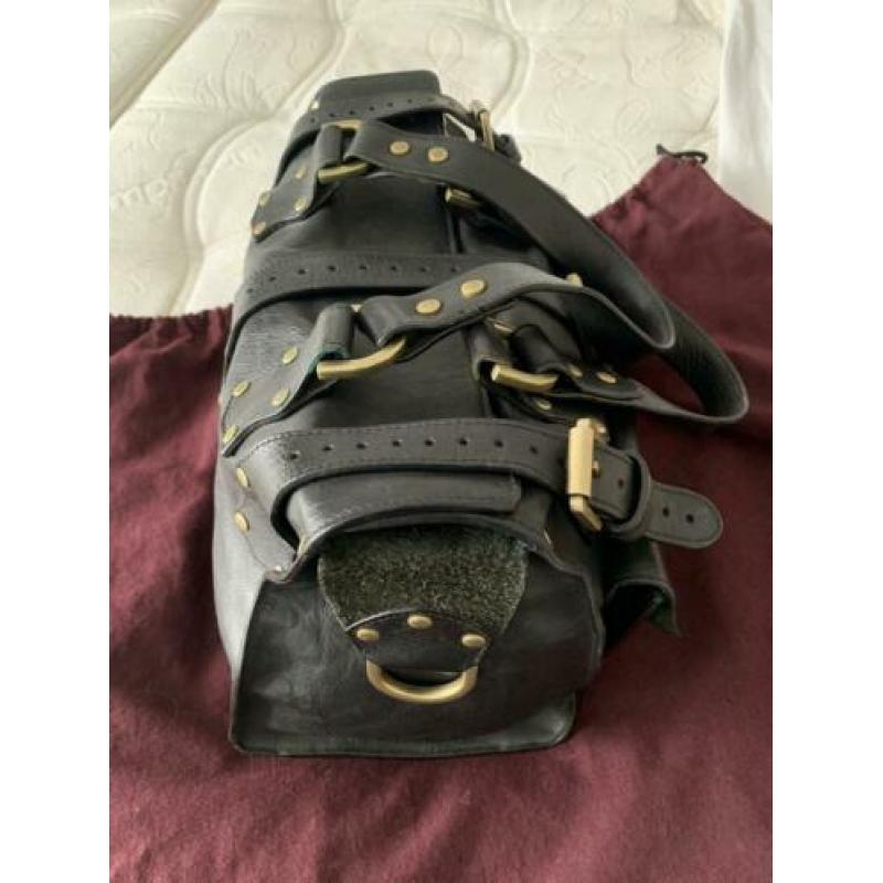 Mulberry tote roxanne zwart zgst