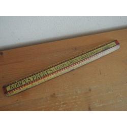 Vintage metalen lineaal