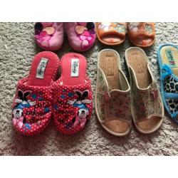 5 paar meisjes pantoffels huisschoenen maten 32 33 34 35 36